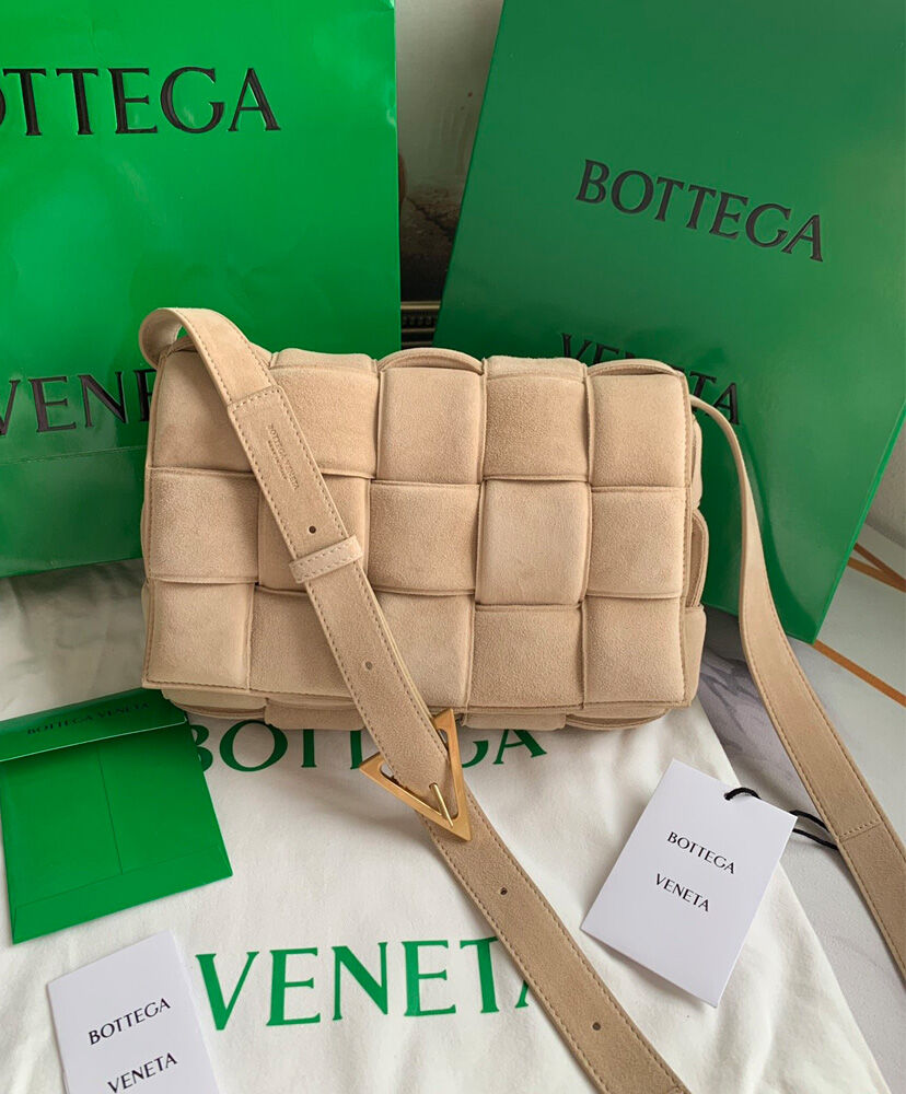 Bottega Veneta Padded Cassette Bag Leather Apricot